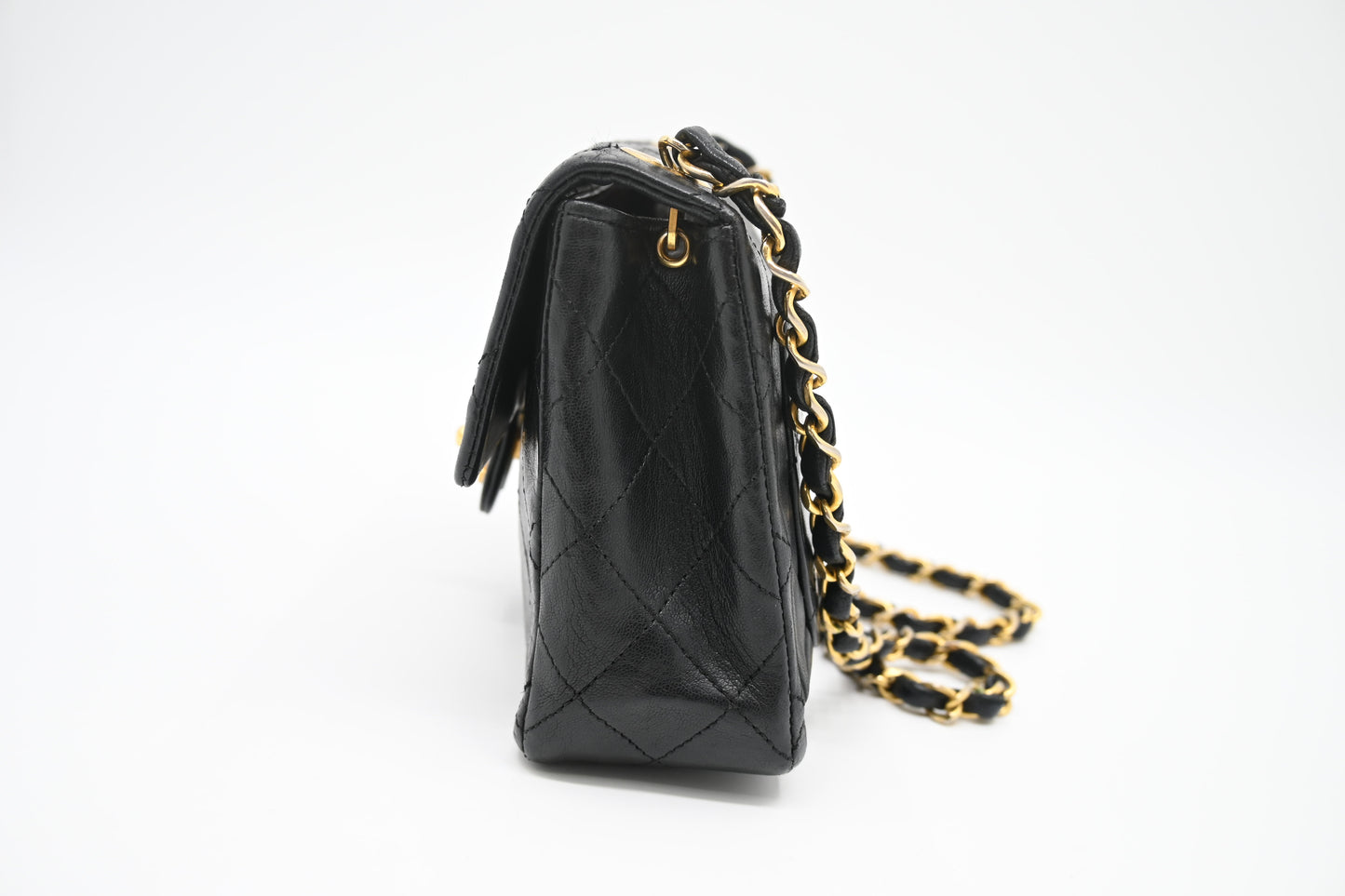 Chanel Mini Square in Black Matelassé Leather