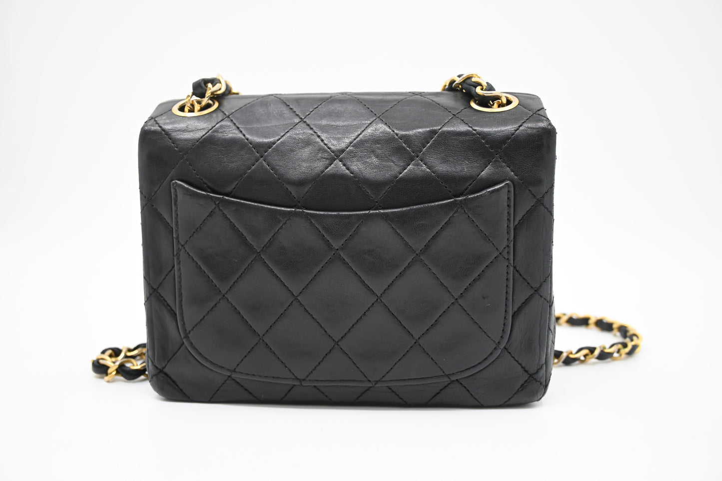 Chanel Mini Square in Black Matelassé Leather