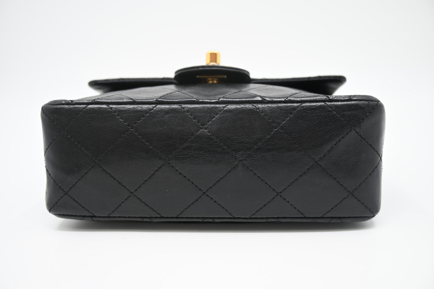 Chanel Mini Square in Black Matelassé Leather