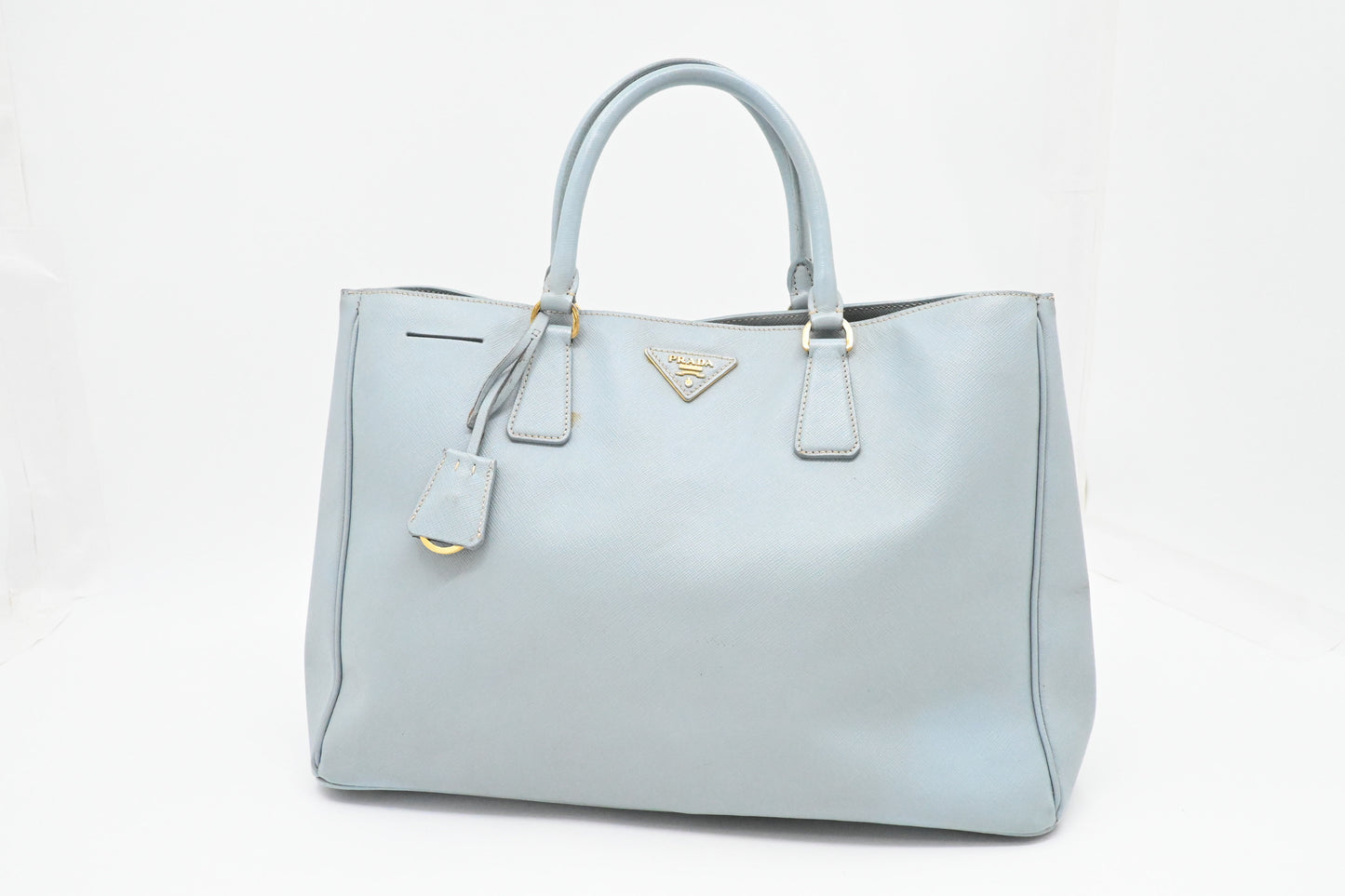 Prada Large Galleria in Light Blue Saffiano Leather
