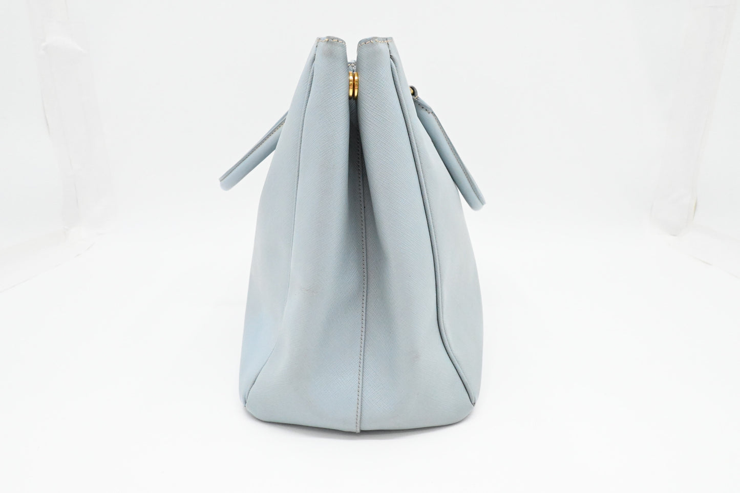 Prada Large Galleria in Light Blue Saffiano Leather