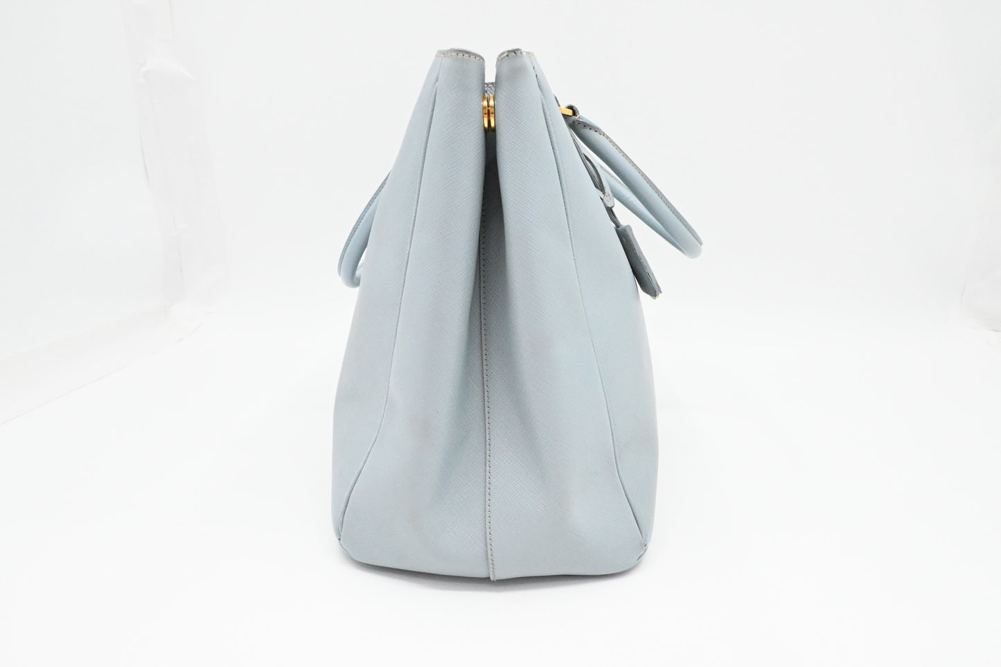 Prada Large Galleria in Light Blue Saffiano Leather