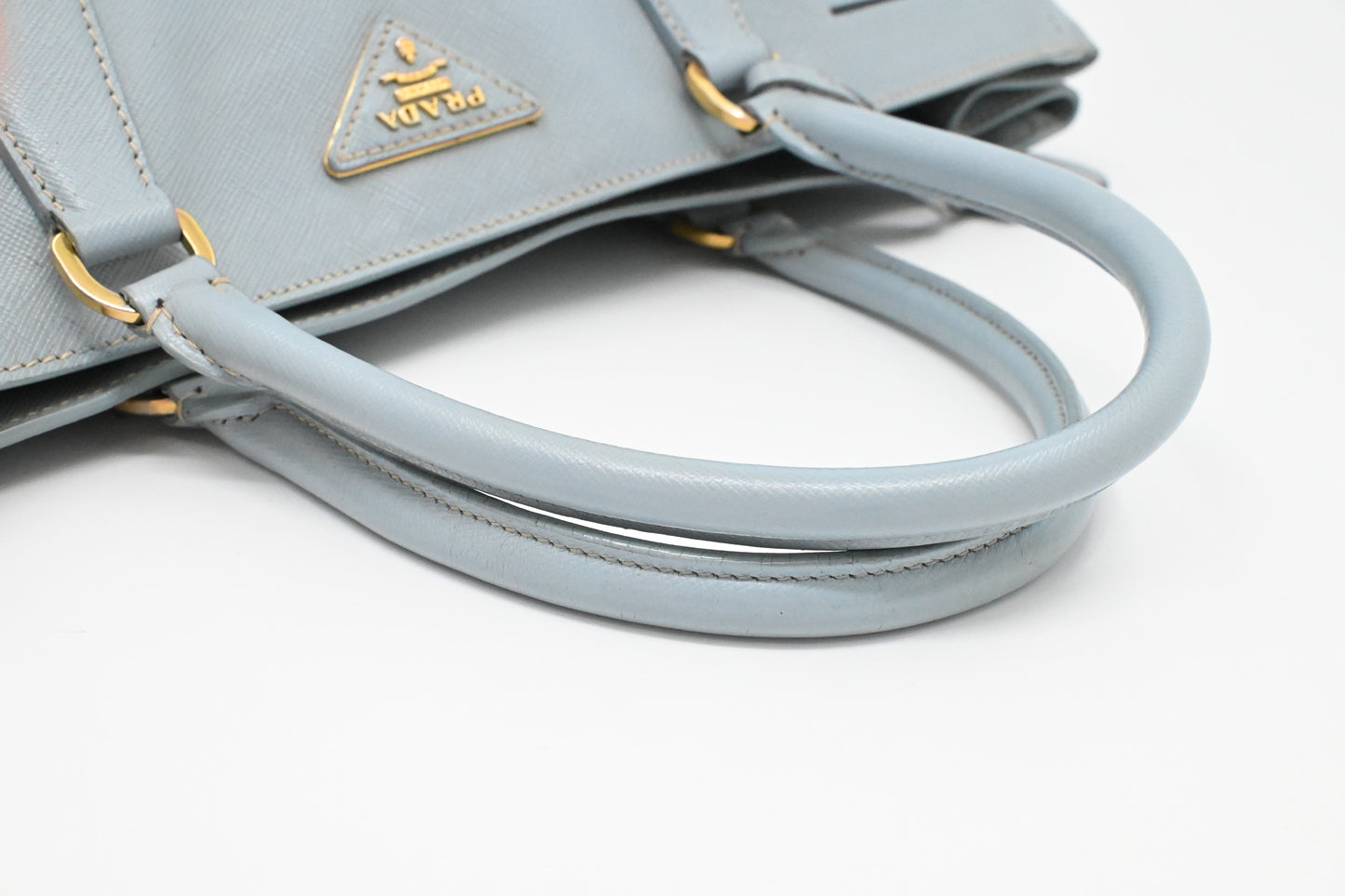 Prada Large Galleria in Light Blue Saffiano Leather