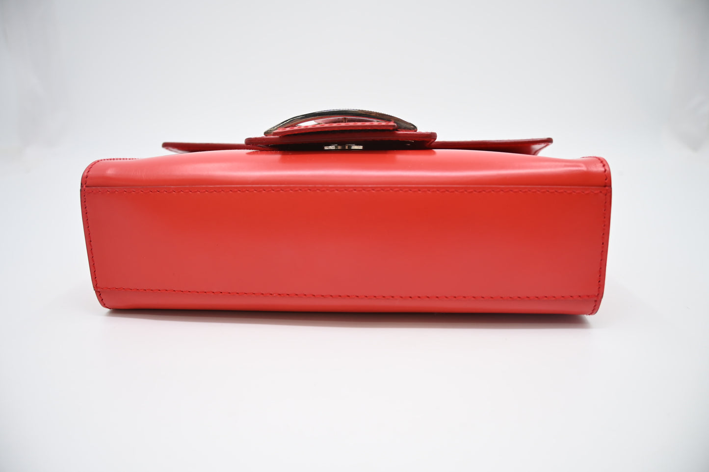 Ferragamo Shoulder Bag in Red-Orange Leather