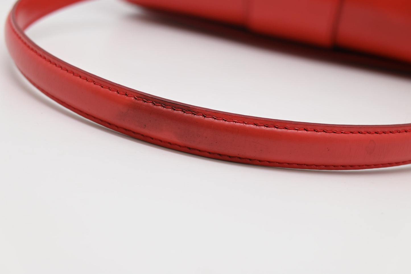 Ferragamo Shoulder Bag in Red-Orange Leather