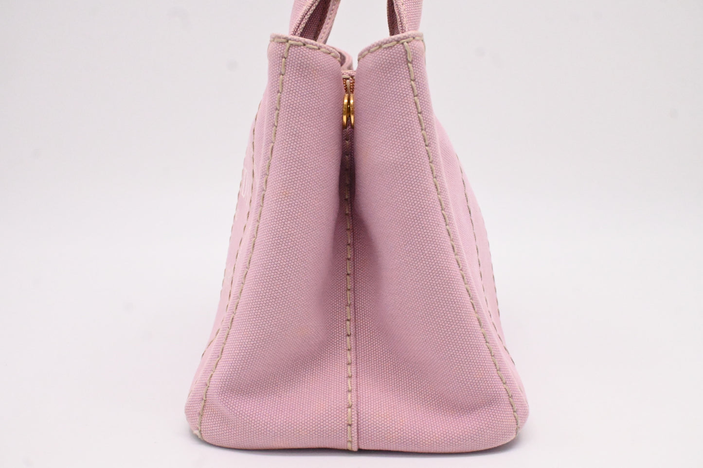 Prada Small Canapa in Pink Canvas