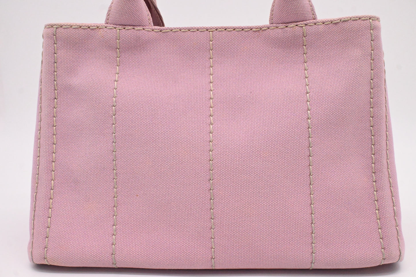 Prada Small Canapa in Pink Canvas