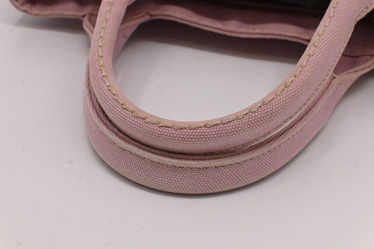 Prada Small Canapa in Pink Canvas