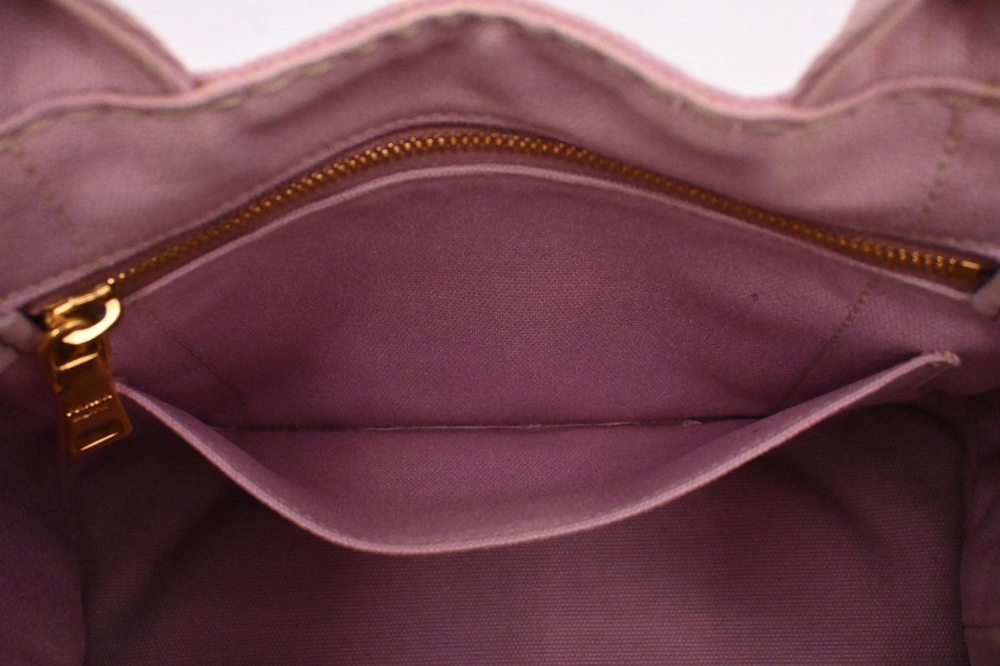 Prada Small Canapa in Pink Canvas