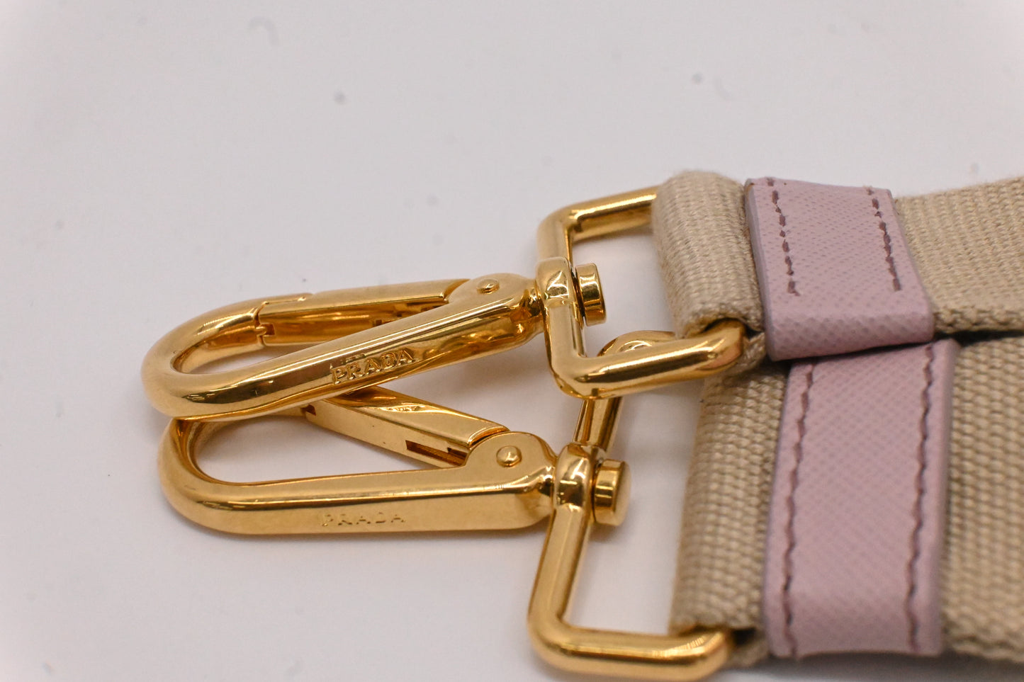 Prada Small Canapa in Pink Canvas