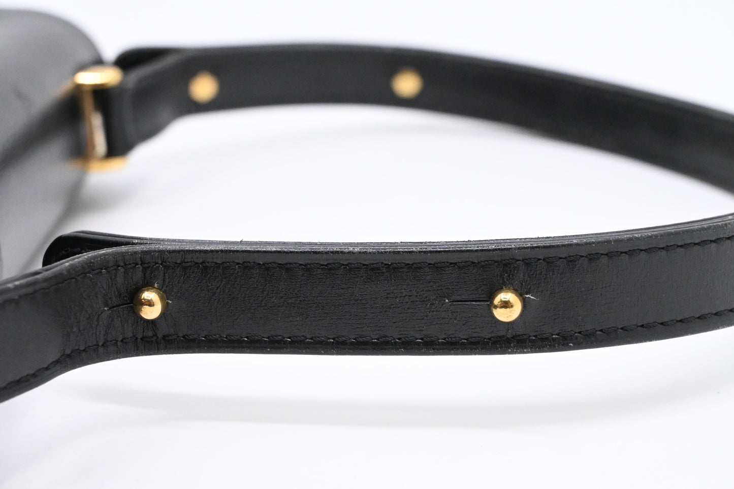 Louis Vuitton Sparte Shoulder Bag in Black Partial Grain Leather