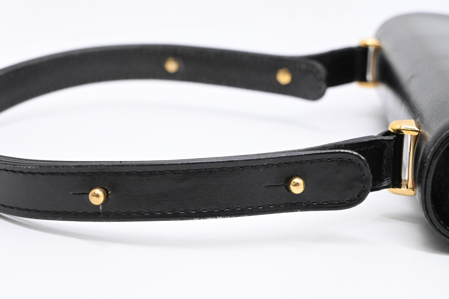 Louis Vuitton Sparte Shoulder Bag in Black Partial Grain Leather