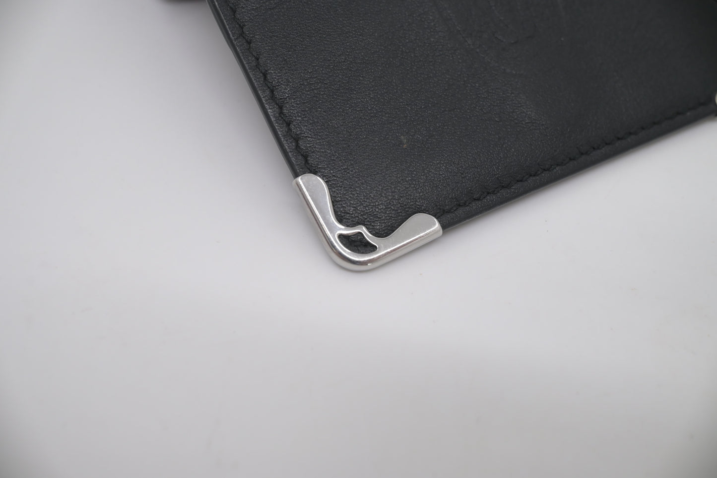 Cartier Coin Case in Black Leather