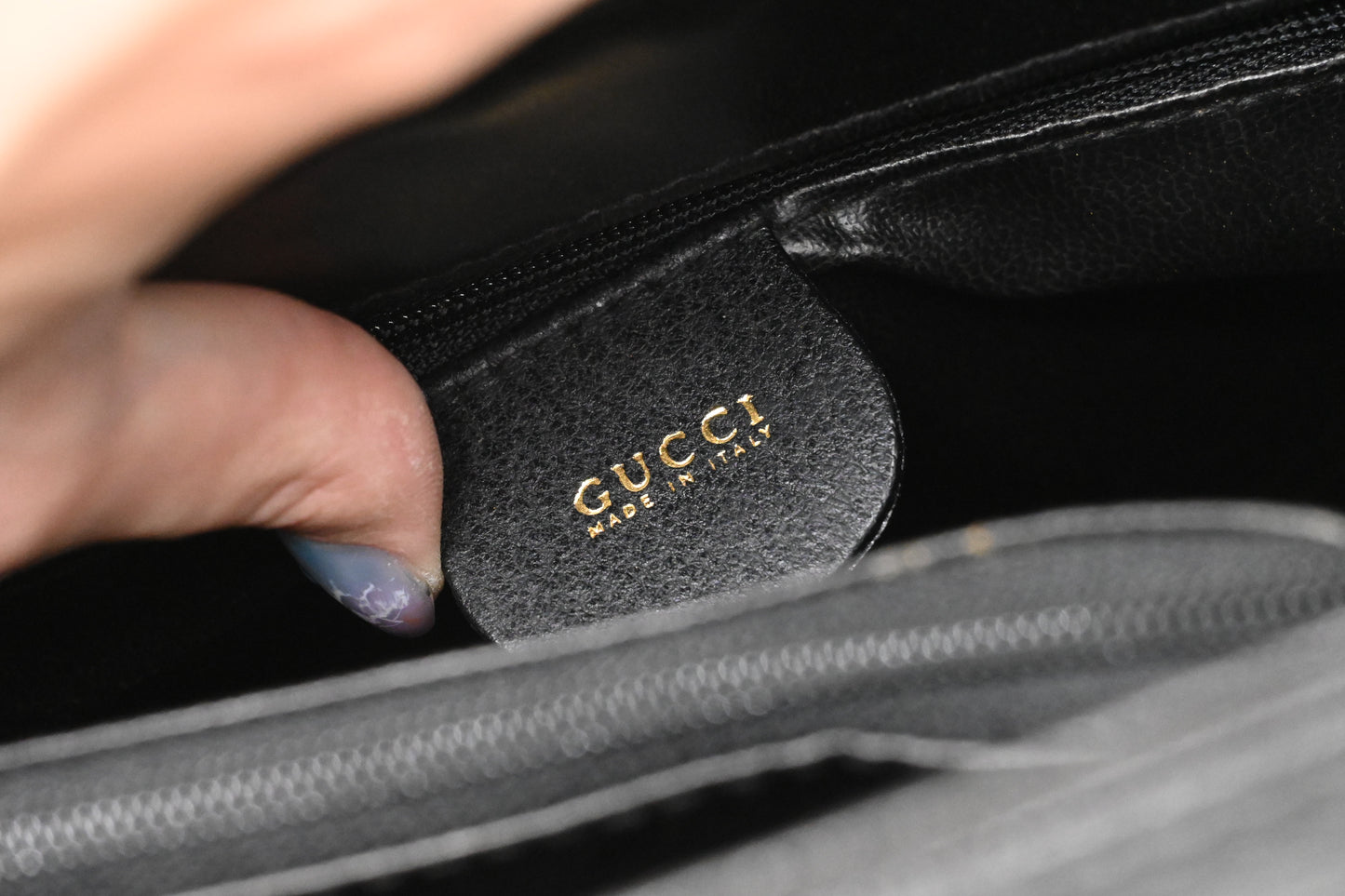 Gucci Medium Diana in Black Leather