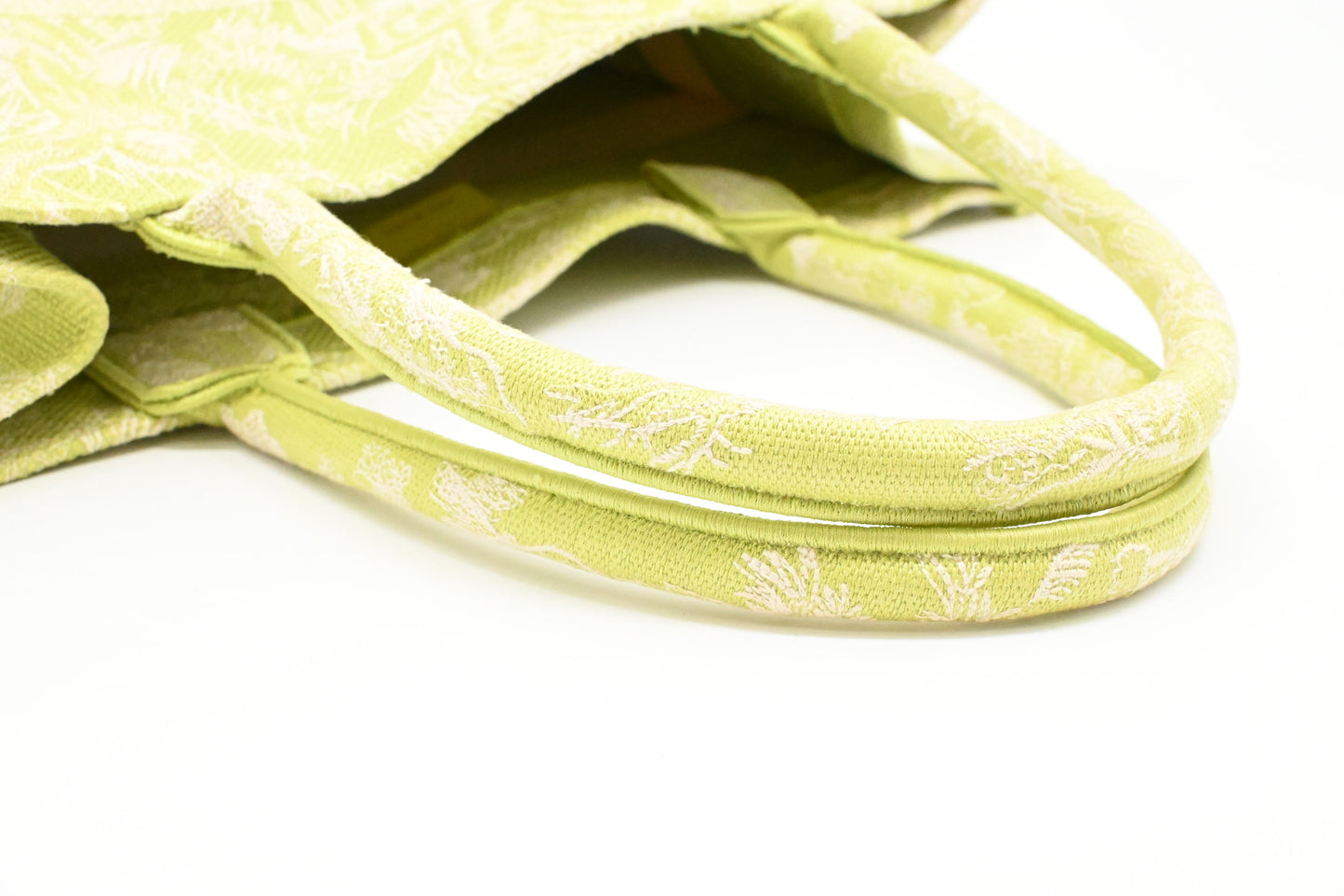 Dior Medium Book Tote in Green Toile de Jouy Sauvage Embroidery