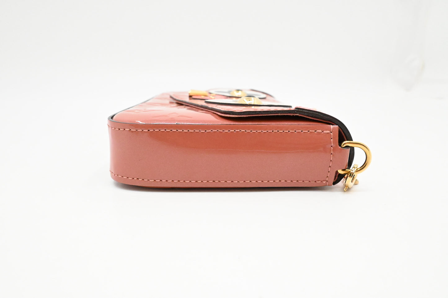 Louis Vuitton Valentine Dog Pochette Felicie in Pink Vernis Leather