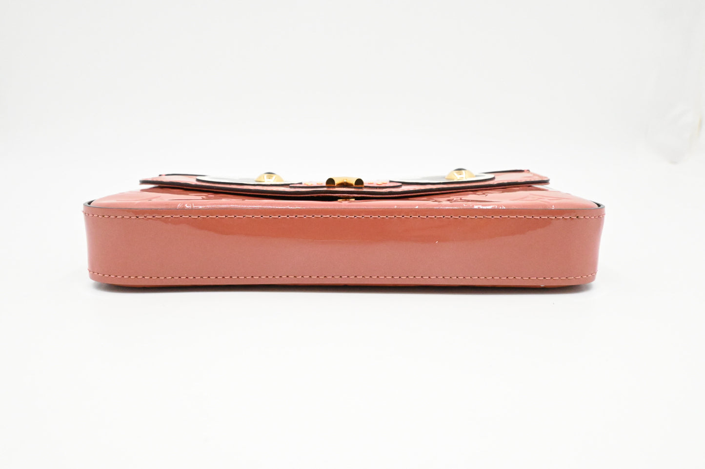 Louis Vuitton Valentine Dog Pochette Felicie in Pink Vernis Leather