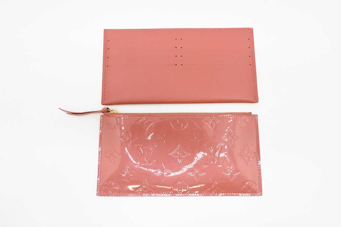 Louis Vuitton Valentine Dog Pochette Felicie in Pink Vernis Leather