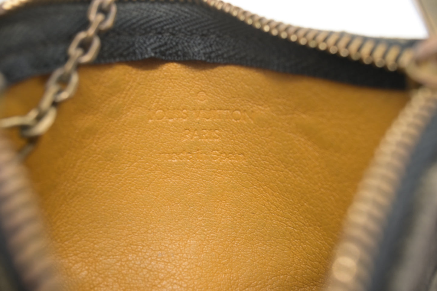 Louis Vuitton Pochette Cles in Black Monogram Denim