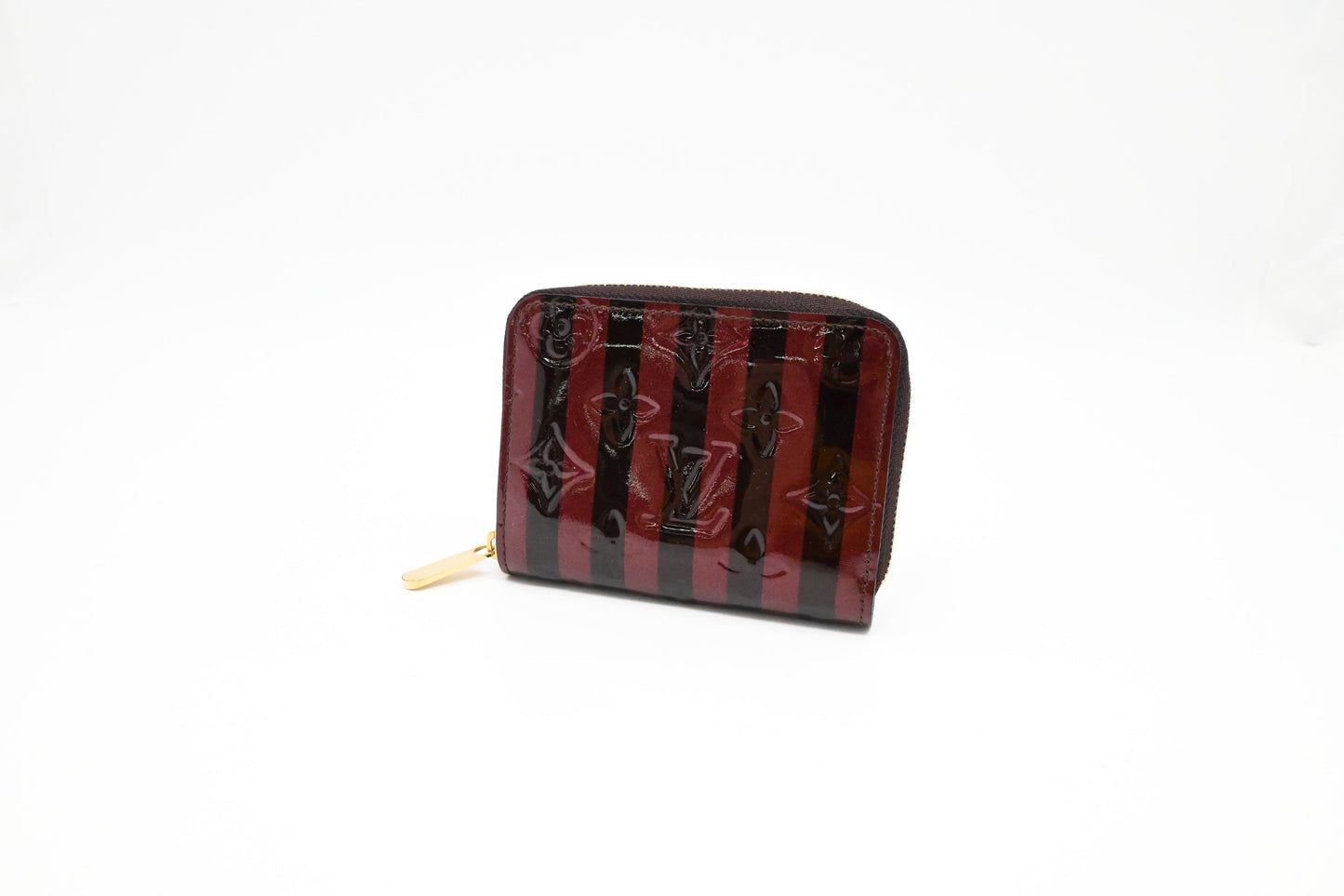 Louis Vuitton Compact Wallet in Striped Vernis Leather