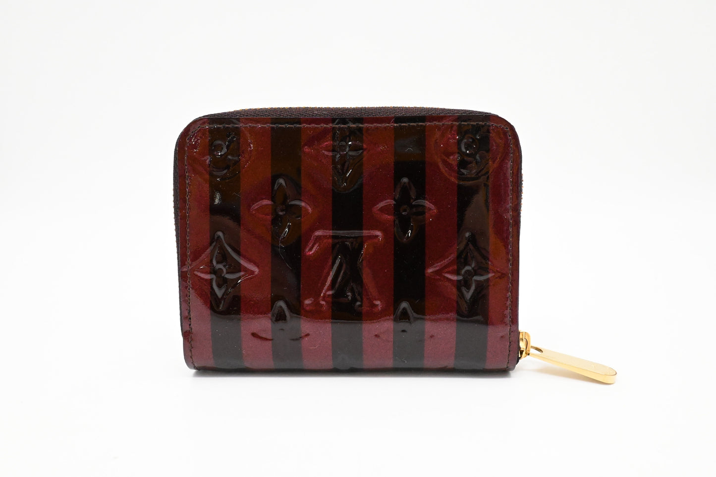 Louis Vuitton Compact Wallet in Striped Vernis Leather