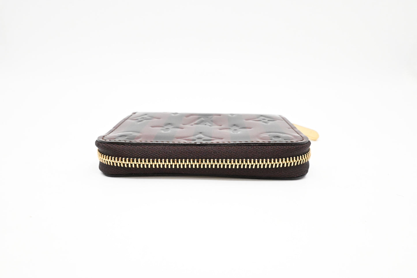 Louis Vuitton Compact Wallet in Striped Vernis Leather