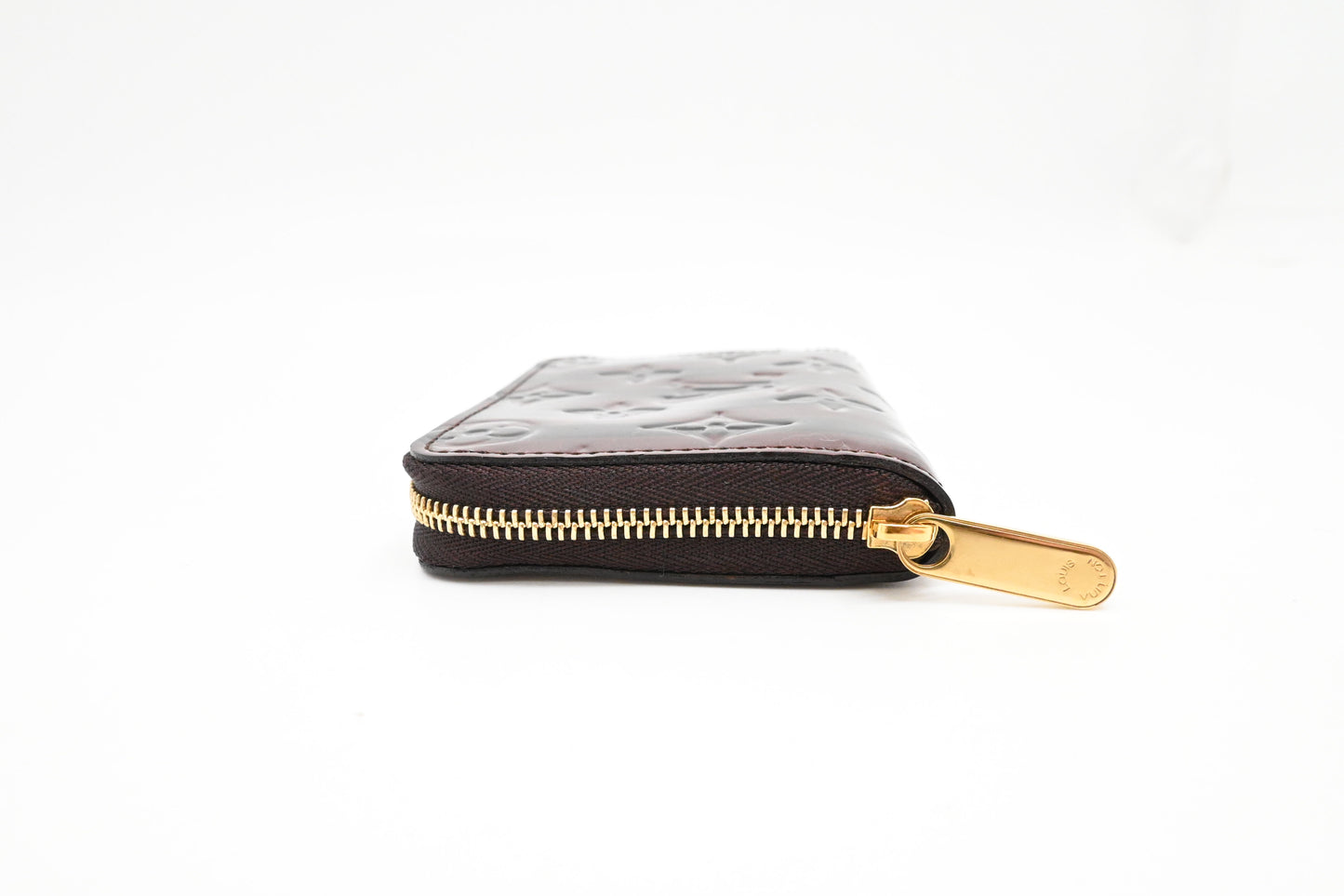 Louis Vuitton Compact Wallet in Striped Vernis Leather
