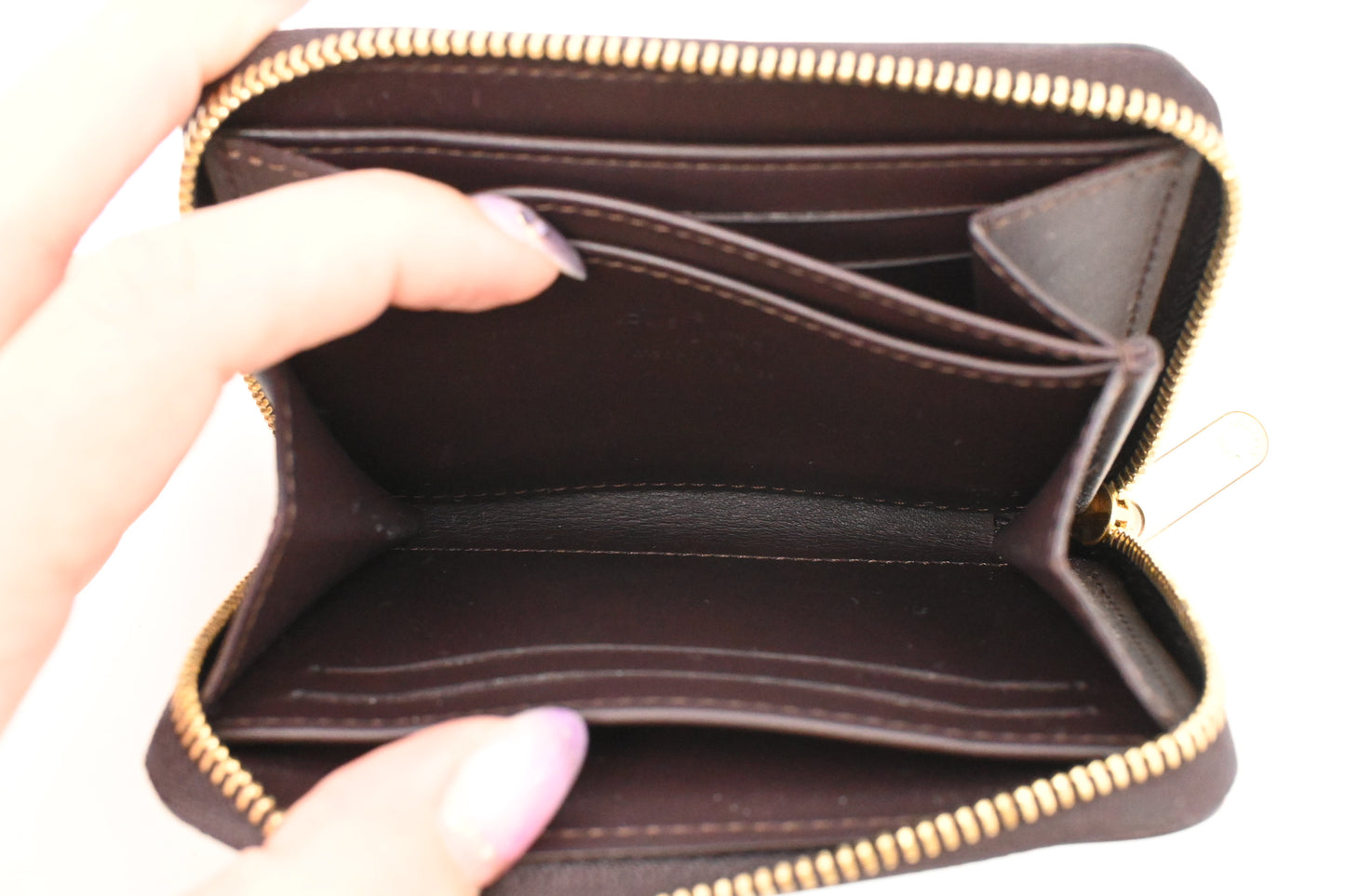 Louis Vuitton Compact Wallet in Striped Vernis Leather
