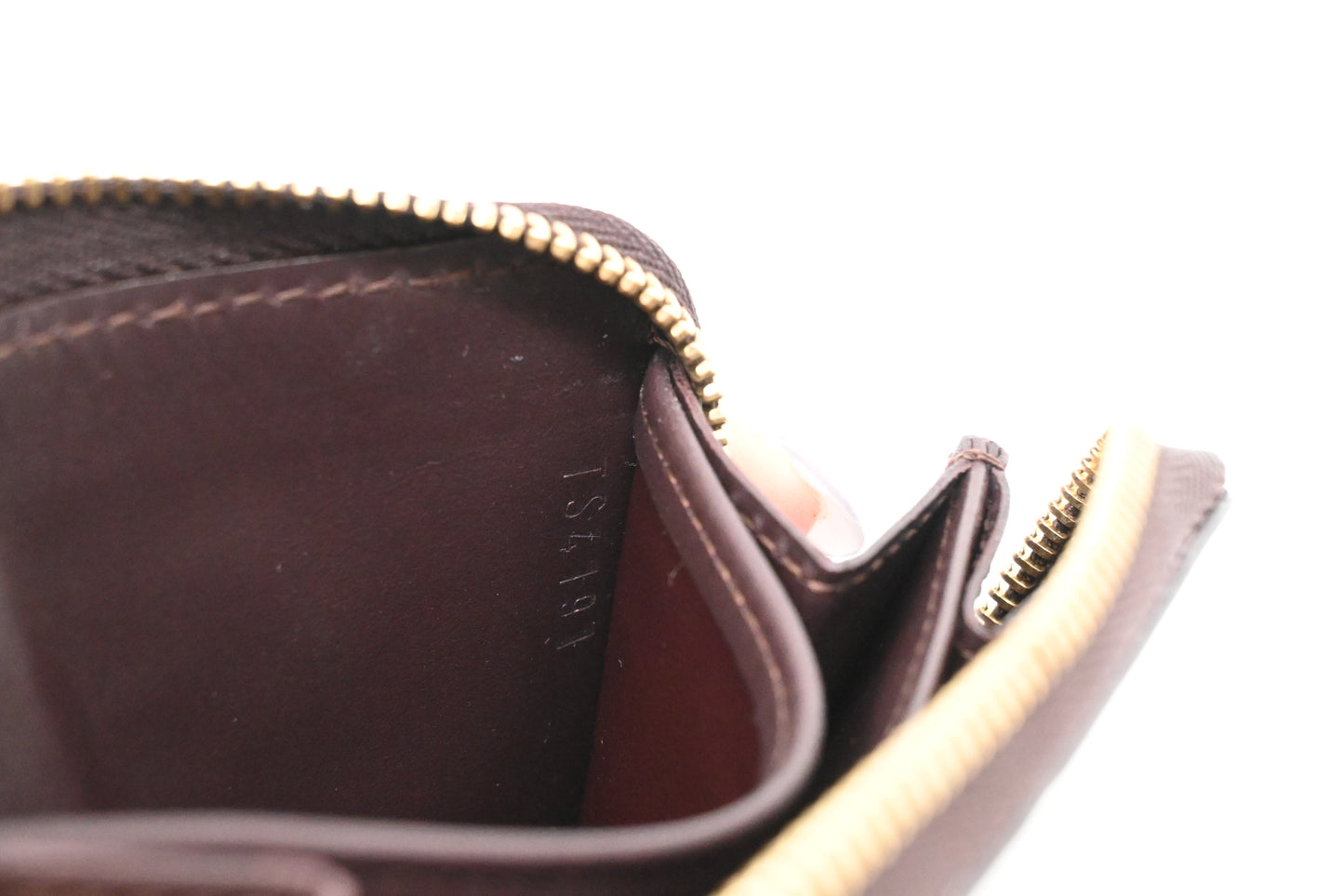 Louis Vuitton Compact Wallet in Striped Vernis Leather
