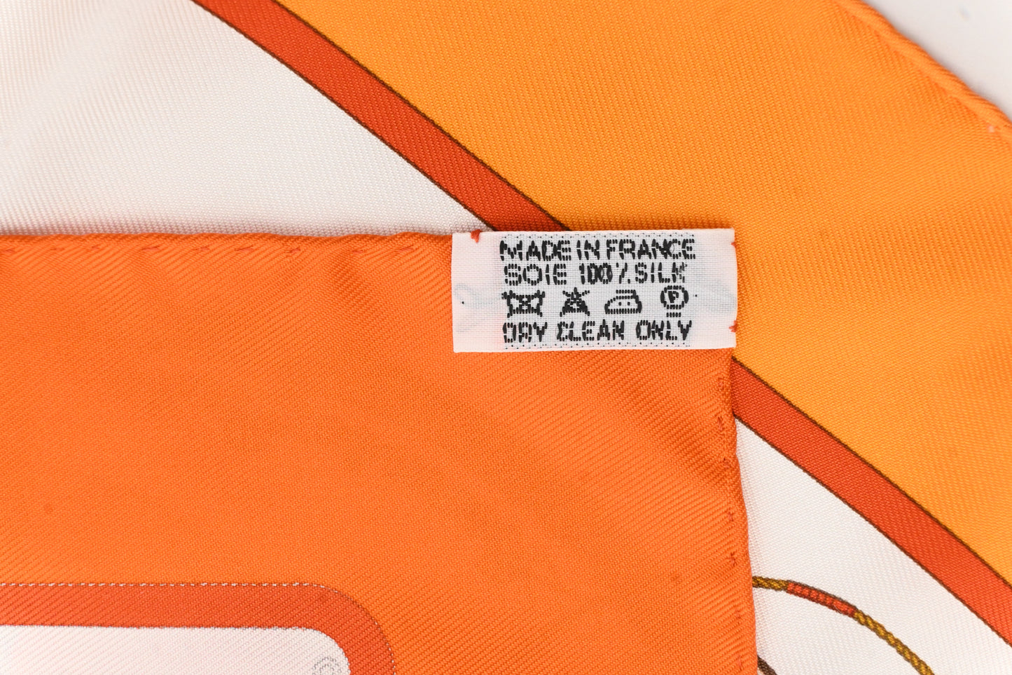 Hermes 'Clic Clac' Gavroche in Orange Silk