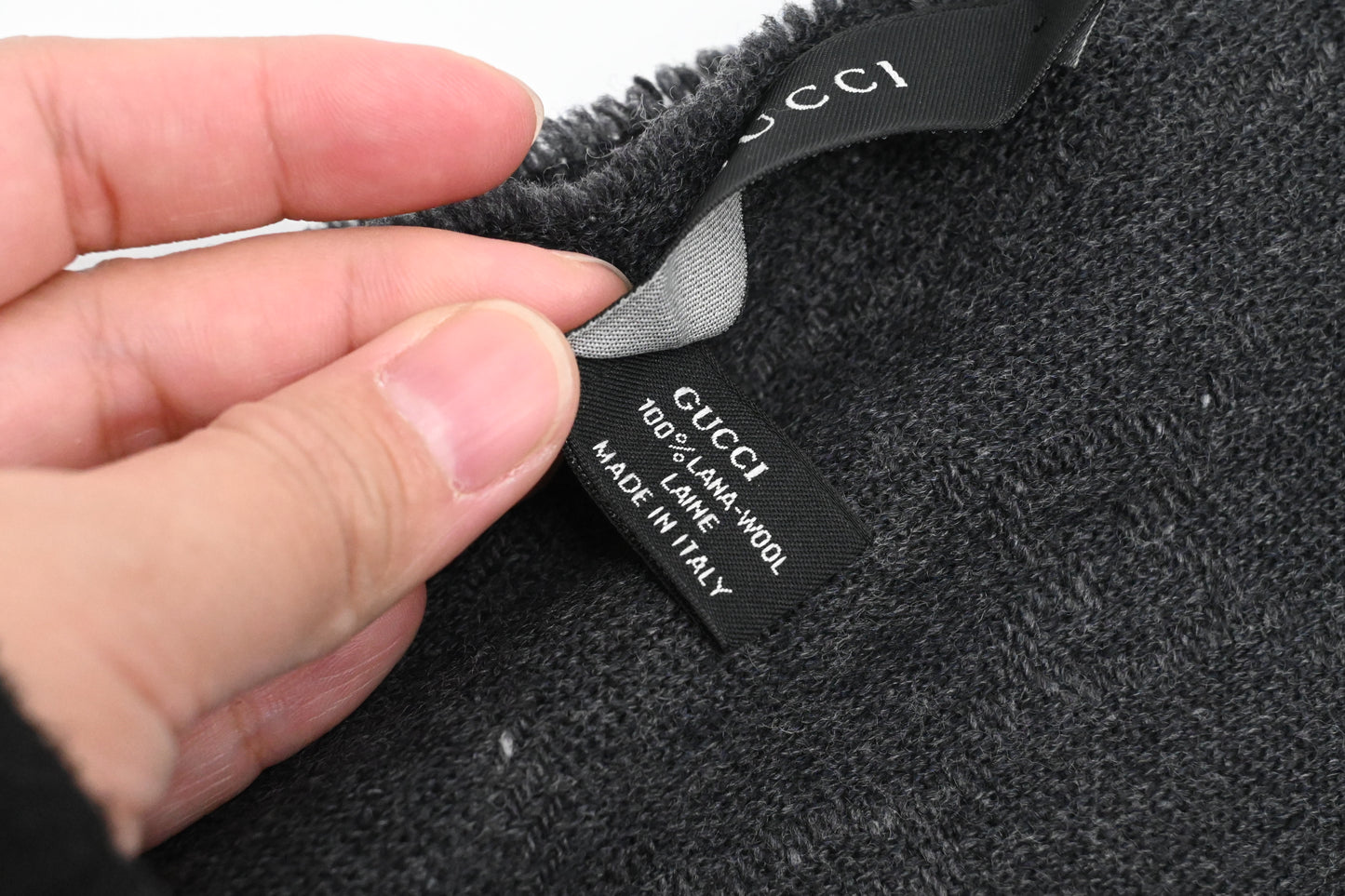 Gucci Scarf in Gray Wool