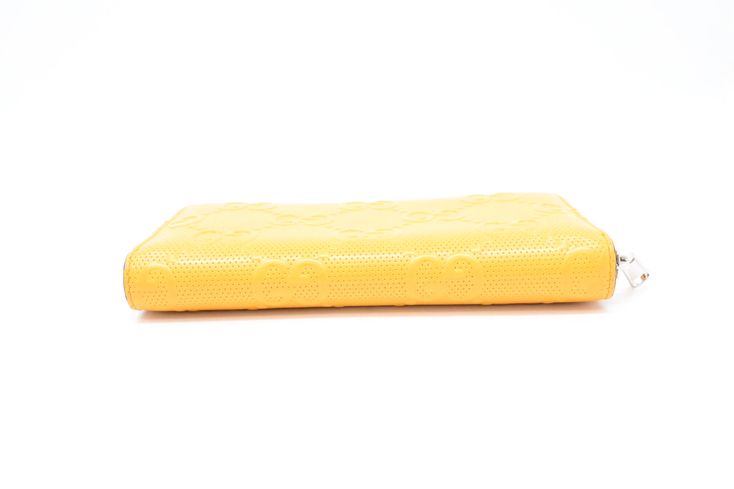 Gucci Long Zippy Wallet in Yellow Leather