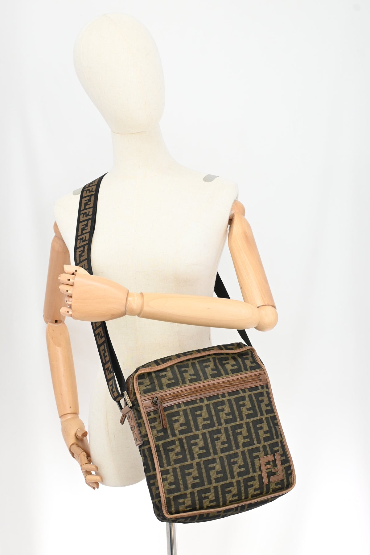 Fendi Crossbody in Zucca Canvas