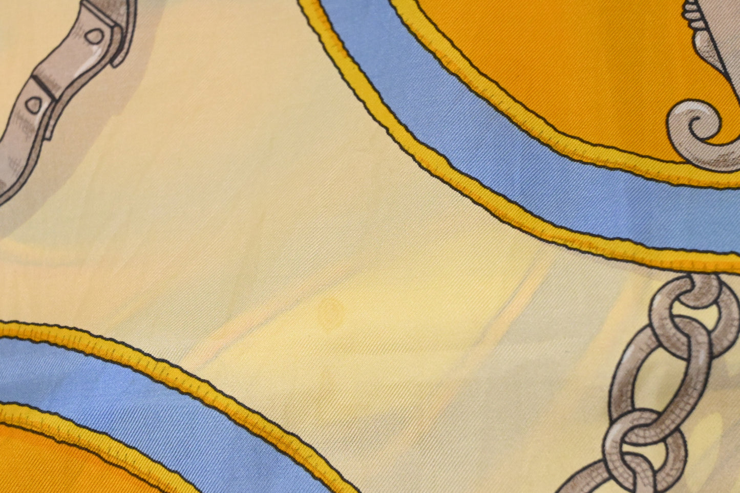Hermes 'L'Instruction du Roy' Carre 140 in Yellow Silk
