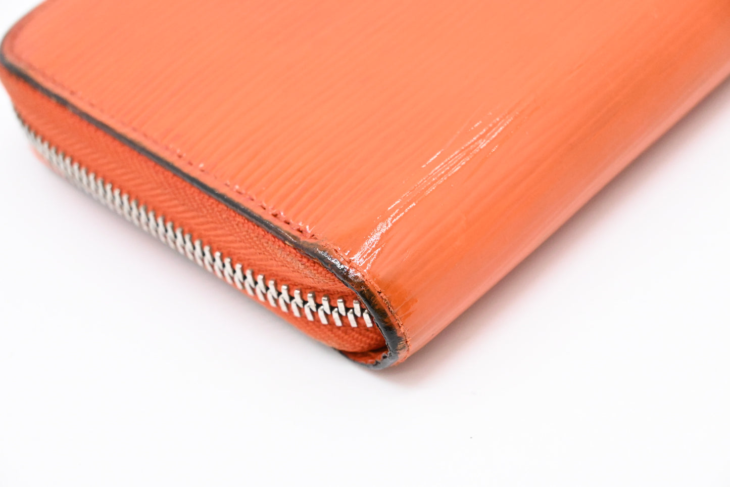 Louis Vuitton Zippy Long Wallet in Orange Epi Leather