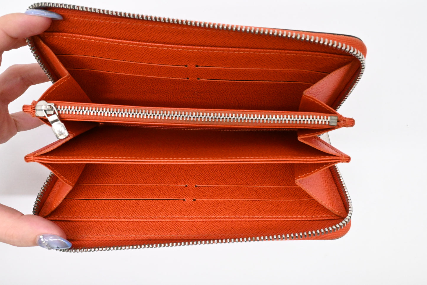 Louis Vuitton Zippy Long Wallet in Orange Epi Leather
