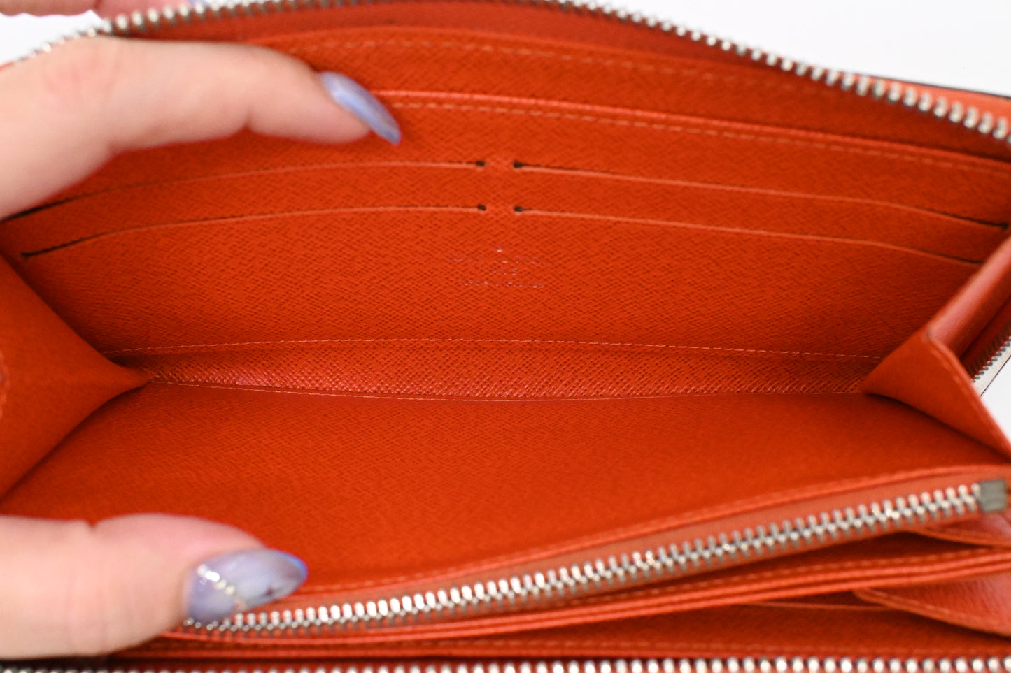 Louis Vuitton Zippy Long Wallet in Orange Epi Leather