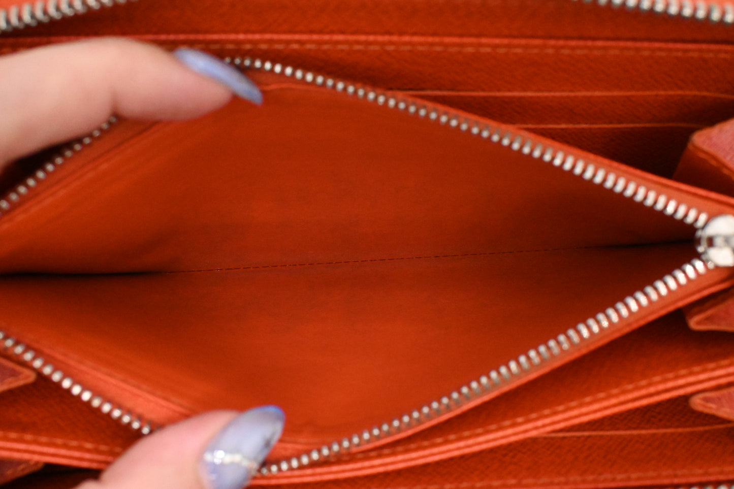 Louis Vuitton Zippy Long Wallet in Orange Epi Leather