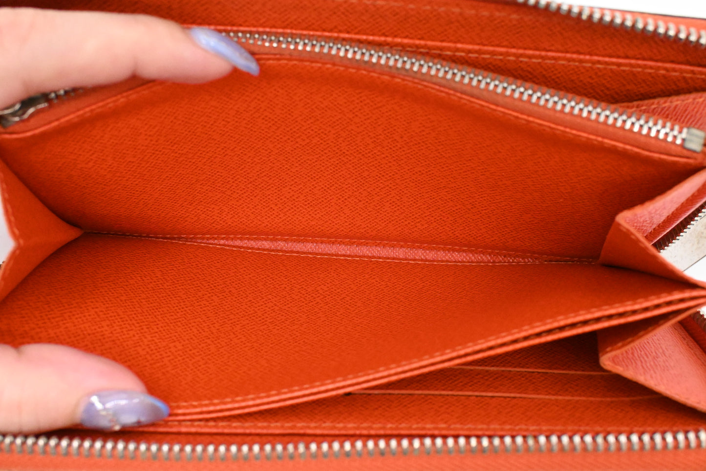 Louis Vuitton Zippy Long Wallet in Orange Epi Leather