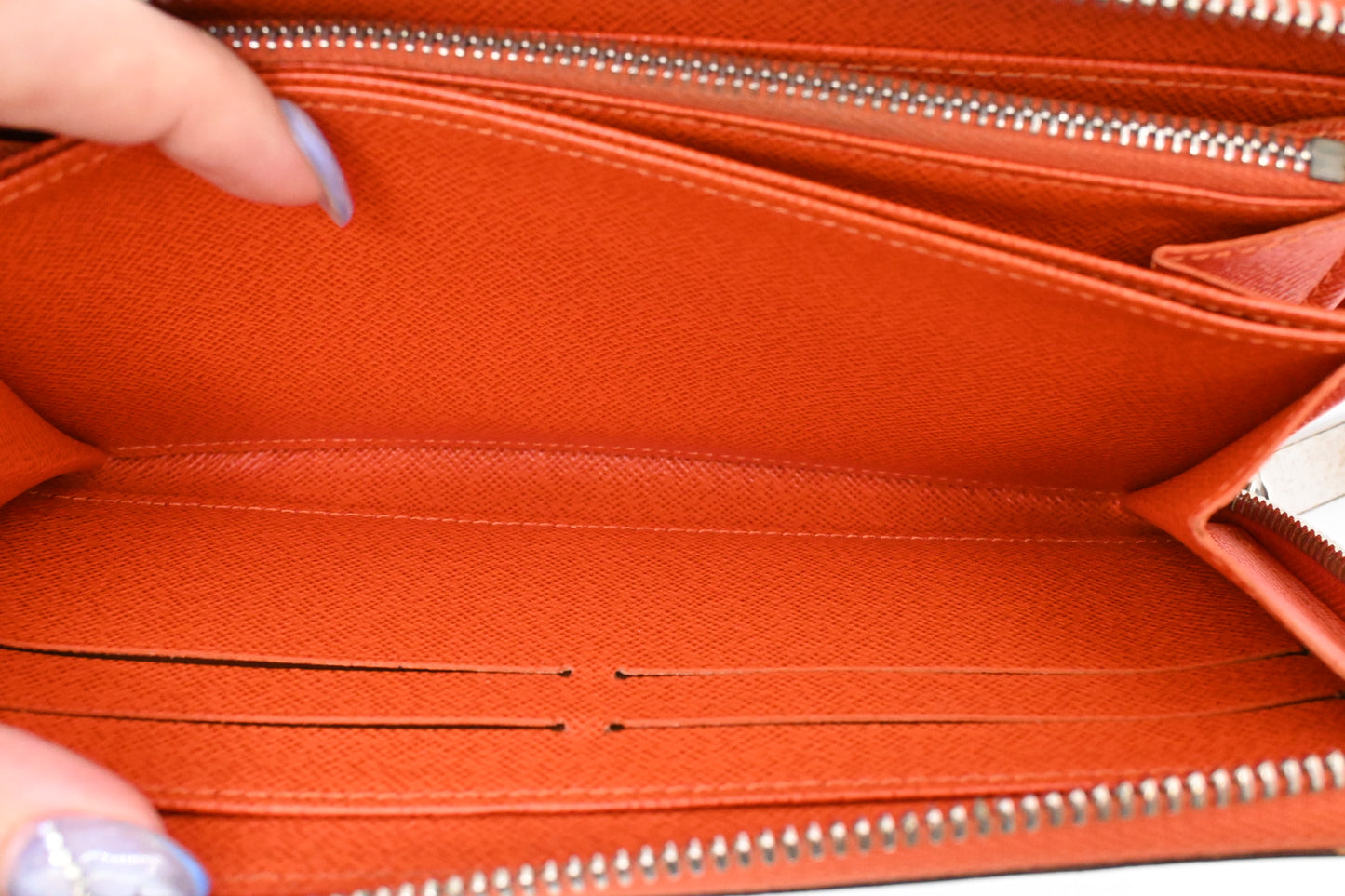Louis Vuitton Zippy Long Wallet in Orange Epi Leather