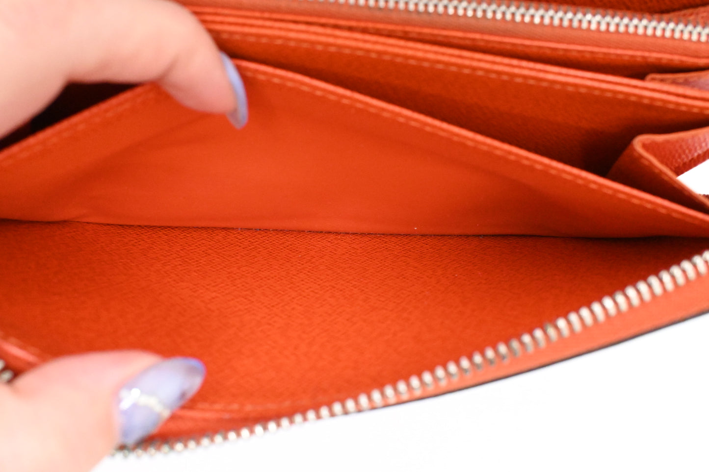 Louis Vuitton Zippy Long Wallet in Orange Epi Leather
