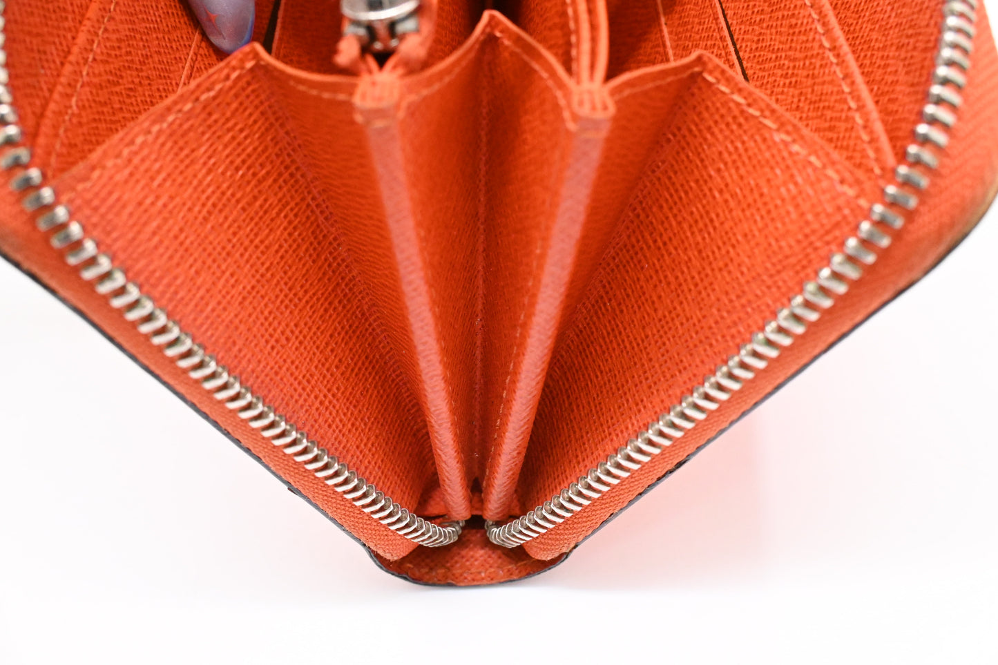 Louis Vuitton Zippy Long Wallet in Orange Epi Leather