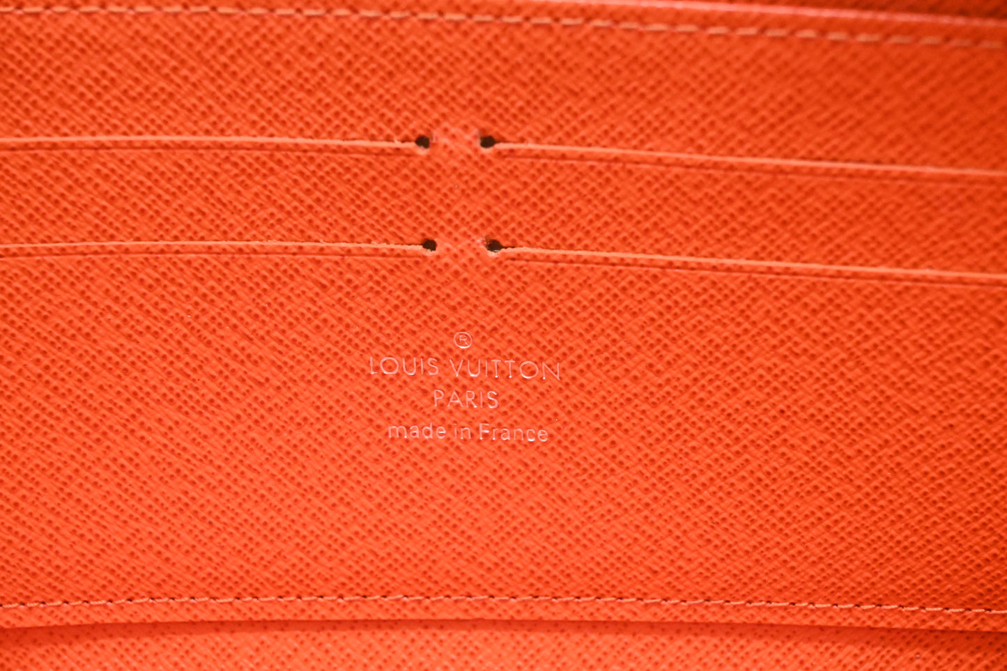 Louis Vuitton Zippy Long Wallet in Orange Epi Leather
