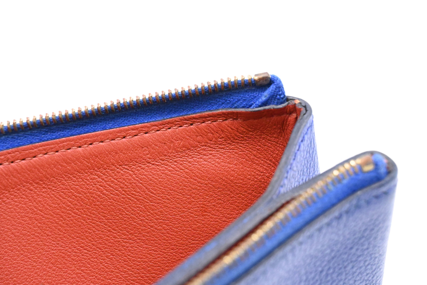 Hermes Atout Pouch in Blue Leather
