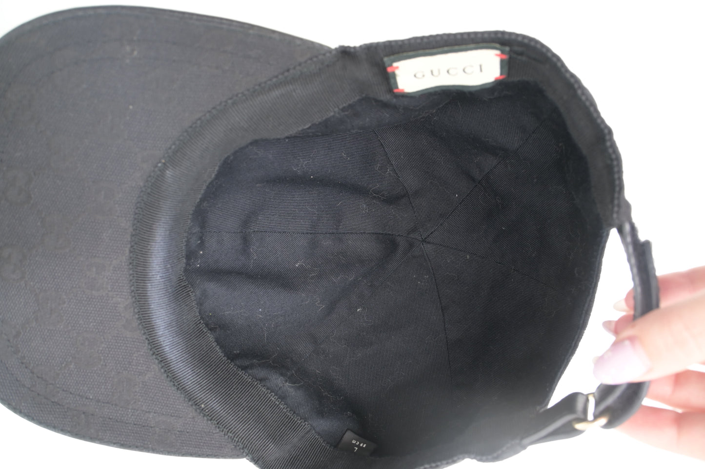 Gucci Cap in Black GG Canvas