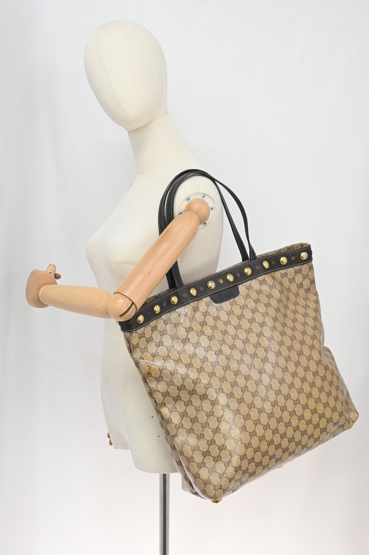 Gucci Tote in Crystal GG Canvas