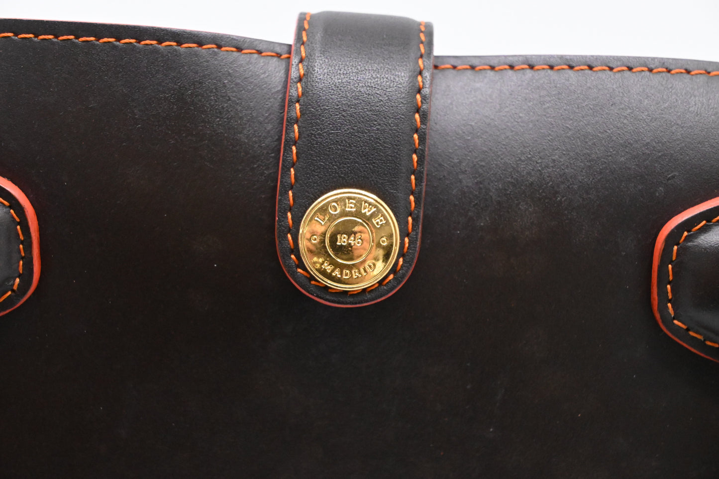 Loewe Leo Tote in Brown Leather