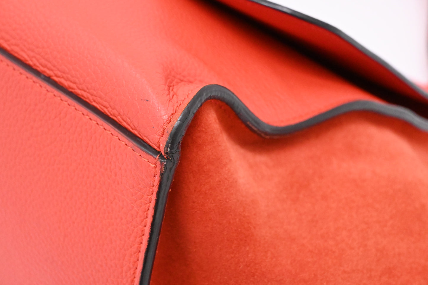 Celine Trapeze in Grapefruit Leather