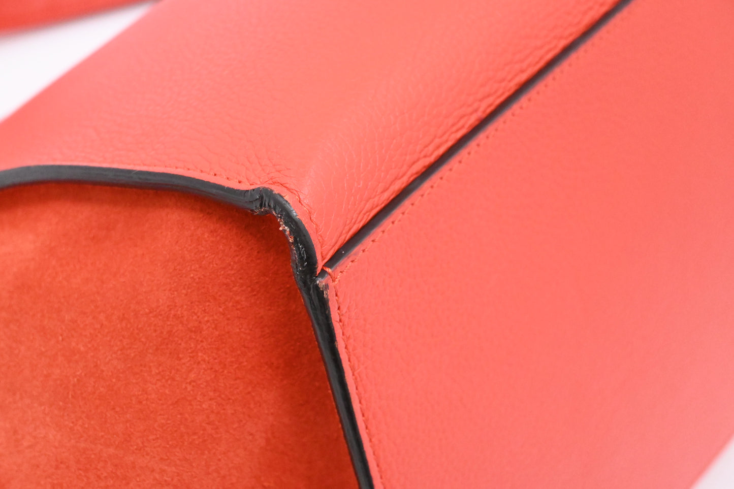 Celine Trapeze in Grapefruit Leather