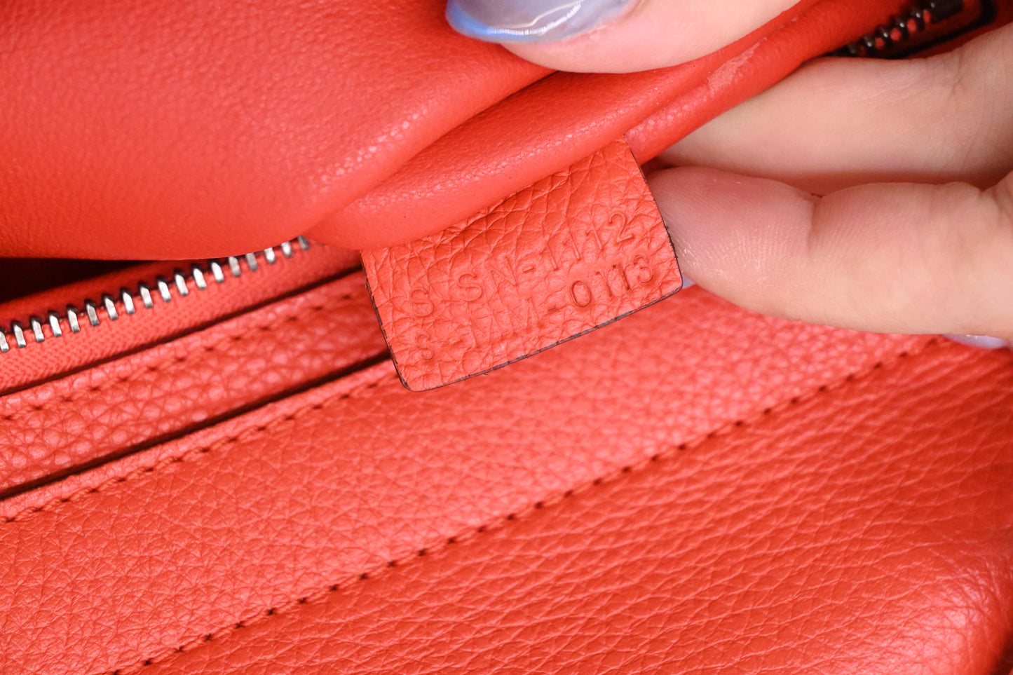 Celine Trapeze in Grapefruit Leather